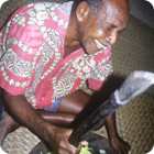 Pounding breadfruit – Motalava, Banks