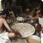 Preparing pudding – Jolap, Gaua, Banks